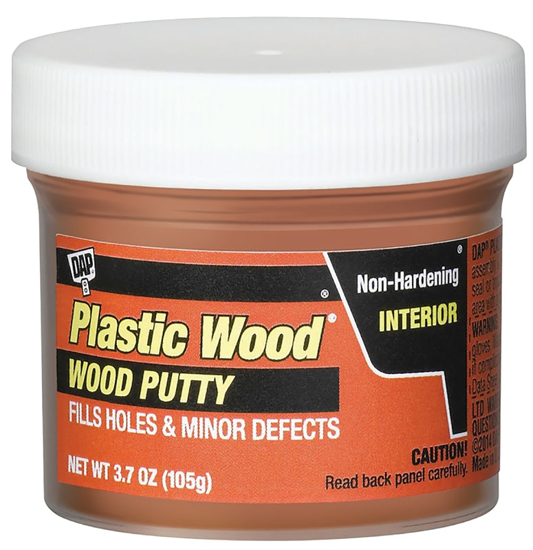 DAP Plastic Wood 21250 Wood Putty, Paste, Mild, Pleasant, Cherry, 3.7 oz