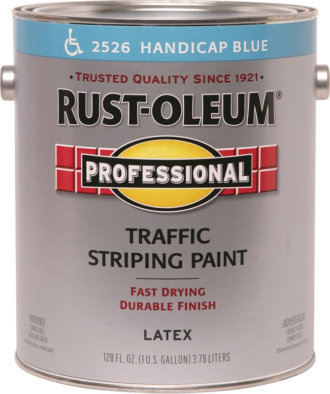 Professional 2526402 Inverted Marking Spray Paint, Flat, Handicap Blue, 1 gal, Pail