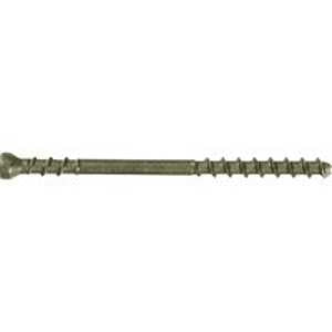 Camo 0345248S Deck Screw, #7 Thread, 2-3/8 in L, Trim Head, Star Drive, Stainless Steel, Black