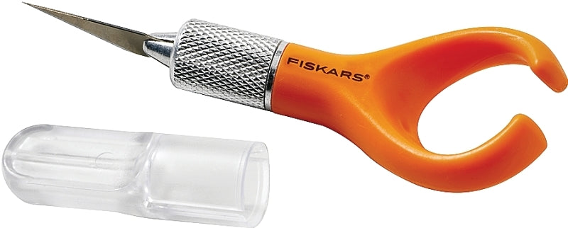 Fiskars 163050-1001 Fingertip Knife, Steel Blade, Plastic Handle, Finger Loop Handle, 4 in OAL