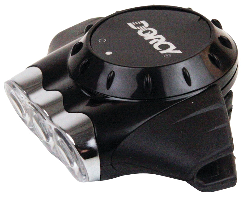 Dorcy 41-2105 Cap Light, 0.75 mAh, CR2016 Battery, LED Lamp, 13 Lumens, 15 m Beam Distance, 13 hr Run Time, Black/Silver