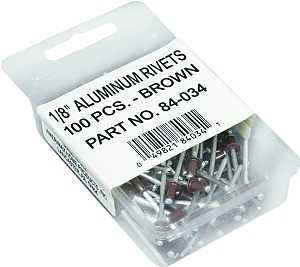 Amerimax 84034 Gutter Rivet, 1-1/2 in L, Aluminum