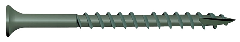 Camo 0341150 Deck Screw, #9 Thread, 2-1/2 in L, Bugle Head, Star Drive, Type 17 Slash Point, Carbon Steel