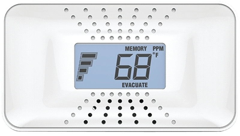 First Alert 1039753 Carbon Monoxide Alarm with Temperature Digital Display, Digital Display, 85 dB, Alarm: Audible Beep