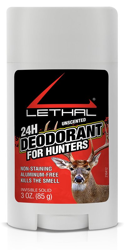 Odoban Lethal 24H UNSCENTED 942667-3Z24 Deodorant Stick, Odorless, Solid Gel, 3 oz