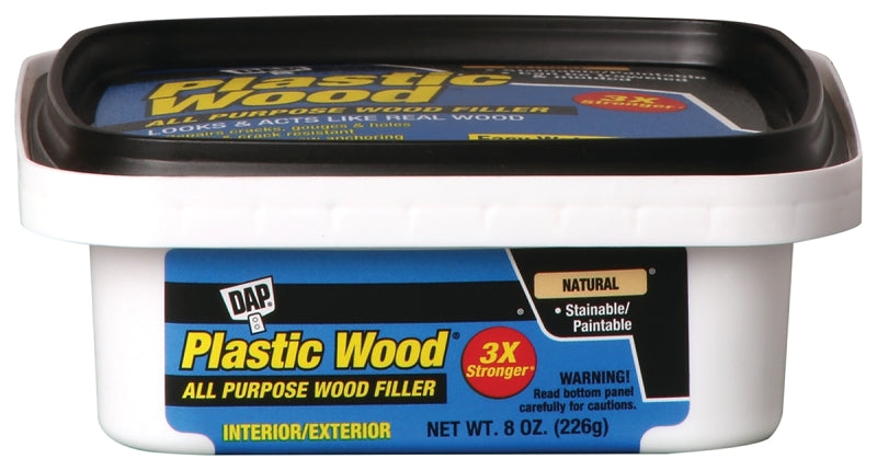 DAP Plastic Wood 08135 Wood Filler, Paste, Musty, Natural, 8 oz