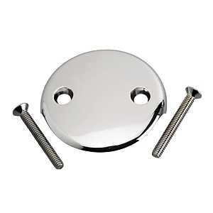 Moen M-Line Series M1919 Overflow Plate, Chrome, Specifications: 2 Holes