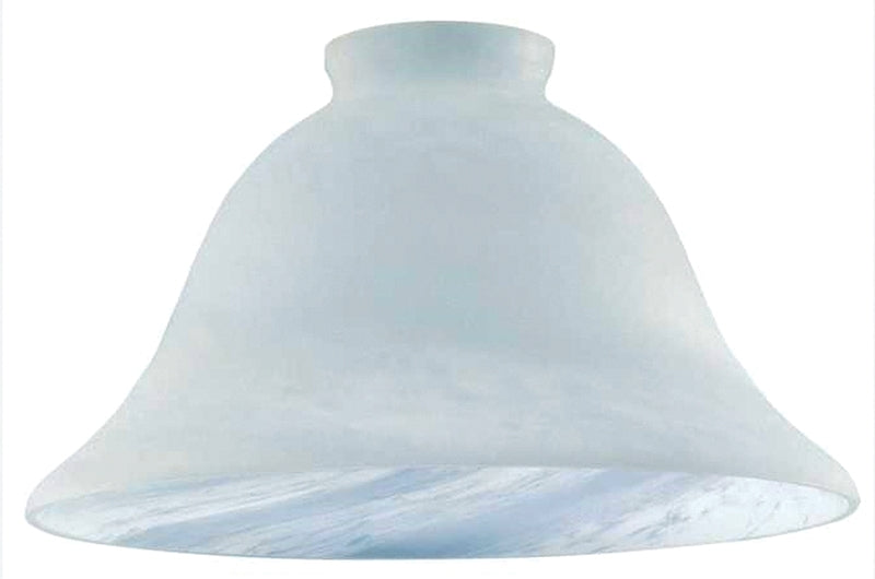 Westinghouse 8133300 Light Shade, Wide Bell, Glass, White