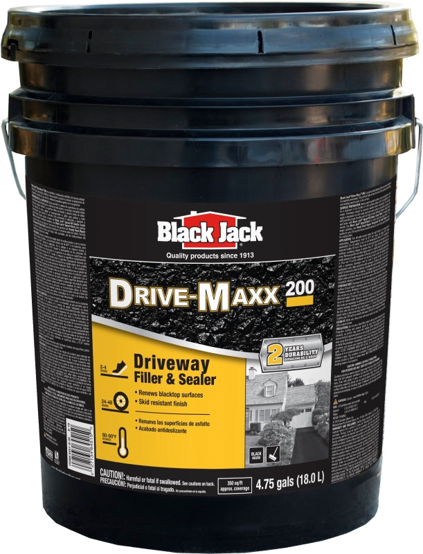 Black Jack 6451-9-30 Driveway Sealer, Liquid, Black, 4.75 gal Container