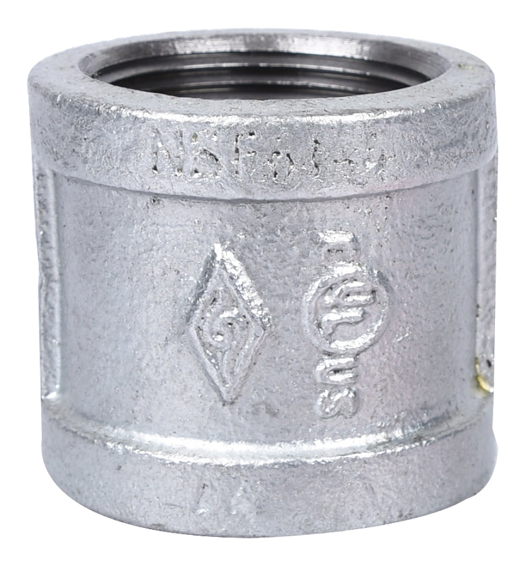 ProSource 21-1 1/4G Pipe Coupling, 1-1/4 in, Threaded, Malleable Steel, SCH 40 Schedule, 300 psi Pressure