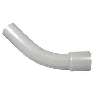 Kraloy 20655 Conduit Elbow, 45 deg Angle, 3/4 in Bell, PVC, Gray