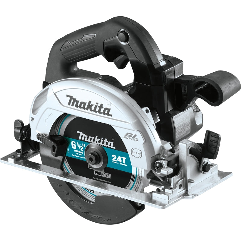 Makita XSH04ZB Circular Saw, Tool Only, 18 V, 6-1/2 in Dia Blade, 0 to 50 deg Bevel, 2-1/4 in D Cutting