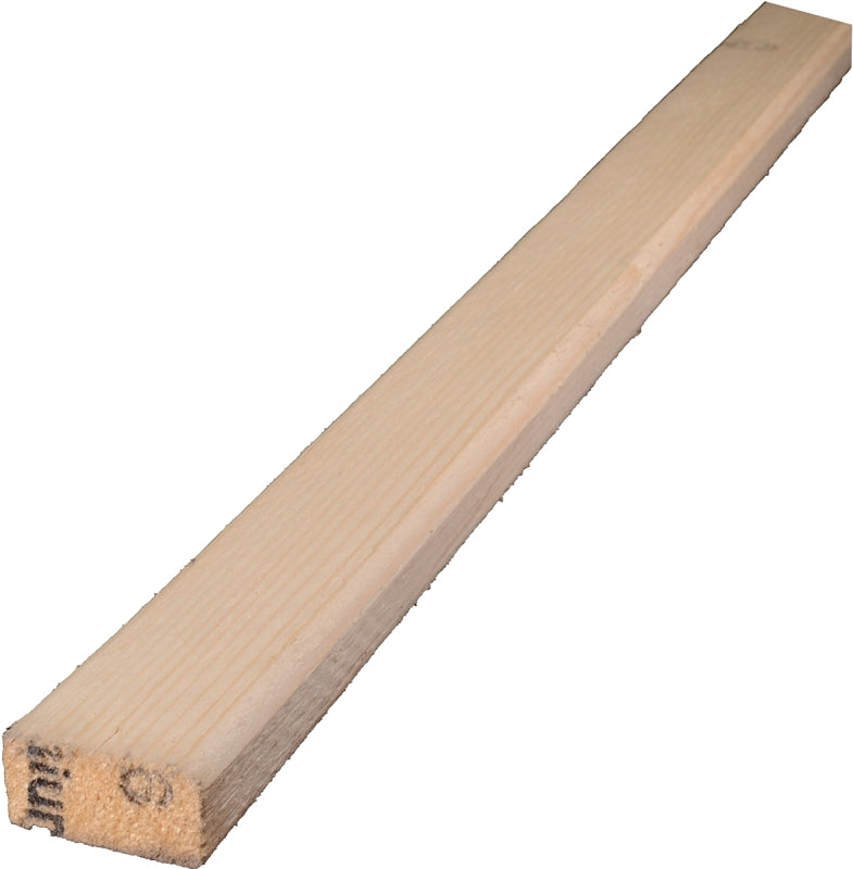 ALEXANDRIA Moulding 001X2-WS096C1 Furring Strip, 8 ft L Nominal, 2 in W Nominal, 1 in Thick Nominal