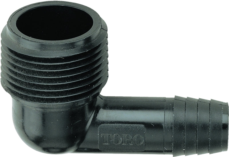 Toro 53271 Elbow, 3/8 x 3/4 in Connection, Barb x MNPT, Plastic