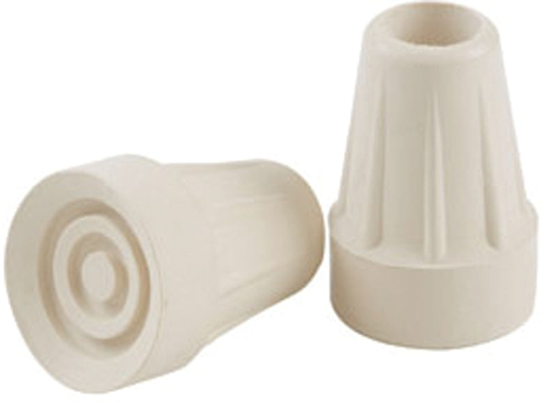 Shepherd Hardware 9742 Crutch Tip, Round, Rubber, Off-White, 7/8 in Dia