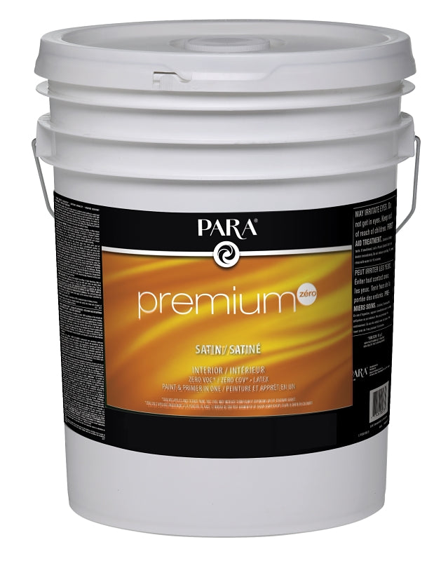 Para Premium Series 9024-20 Interior Paint, Solvent, Water, Satin, Pastel, 5 gal, Pail, 450 to 500 sq-ft Coverage Area