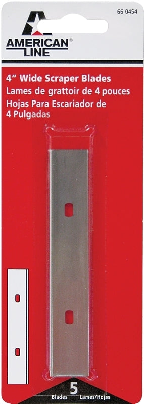 American LINE 66-0454-0000 Scraper Blade, Two-Facet Blade, 0.562 in W Blade, Carbon Steel Blade