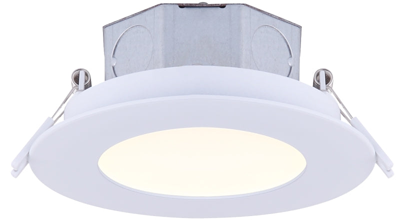 Canarm DL-4-9RR-WH-C-4 Recessed Downlight, 120 V, LED Lamp, White