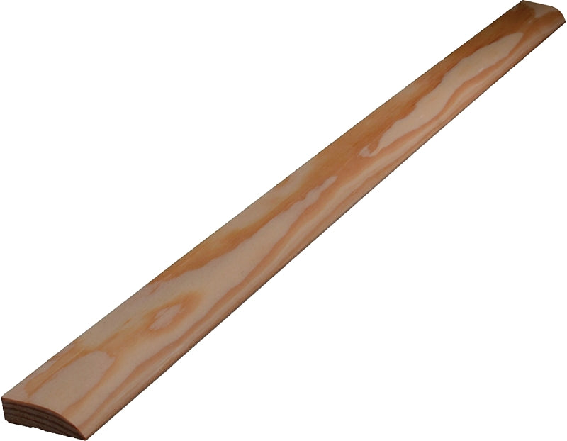 ALEXANDRIA Moulding 0W846-20084C1 Ranch Stop Moulding, 84 in L, 1-3/8 in W, Wood