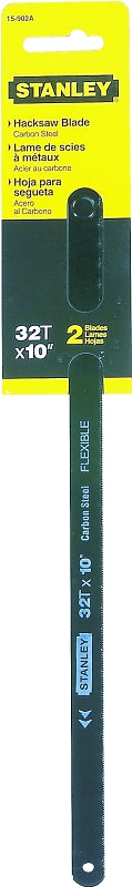 Stanley 15-902A Hacksaw Blade, 10 in L, 32 TPI, HCS Cutting Edge