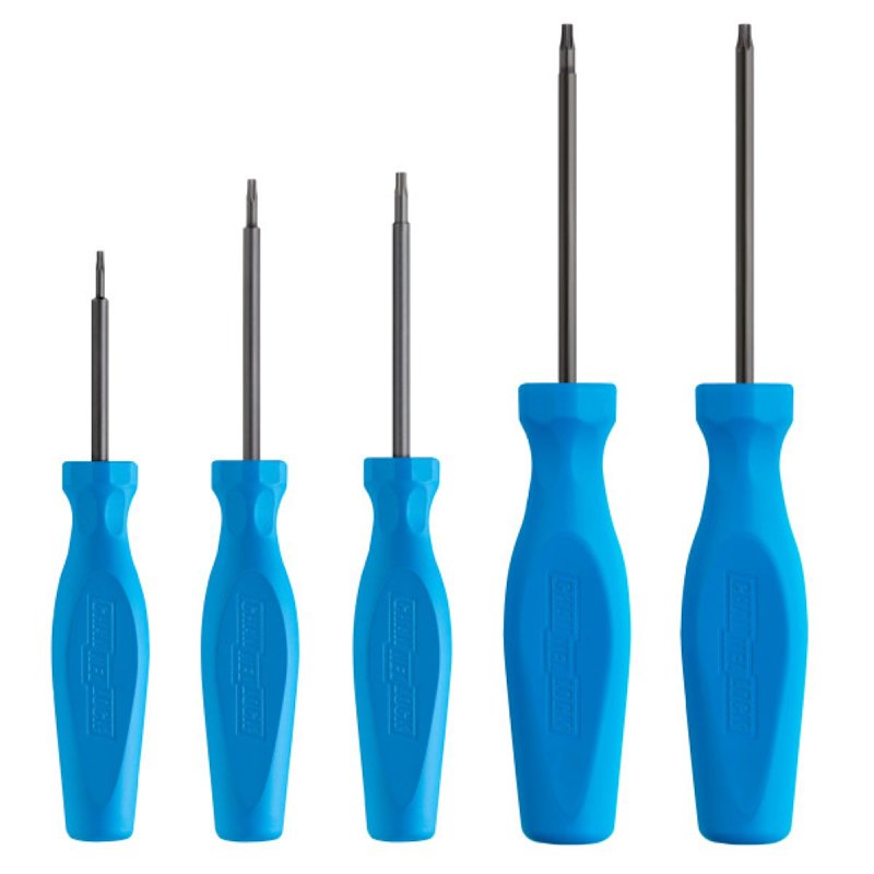 Channellock TP-5H Precision Screwdriver Set, 5-Piece, Tri-Alloy Steel, Polished Black Nitride, Blue