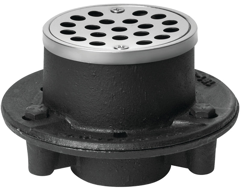 Oatey 42192 Shower Drain, Iron, Black