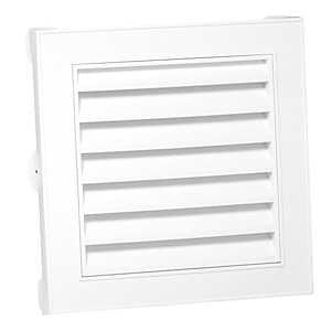 Duraflo 626045-00 Gable Vent, 16.8 in L, 16.8 in W, Square, White