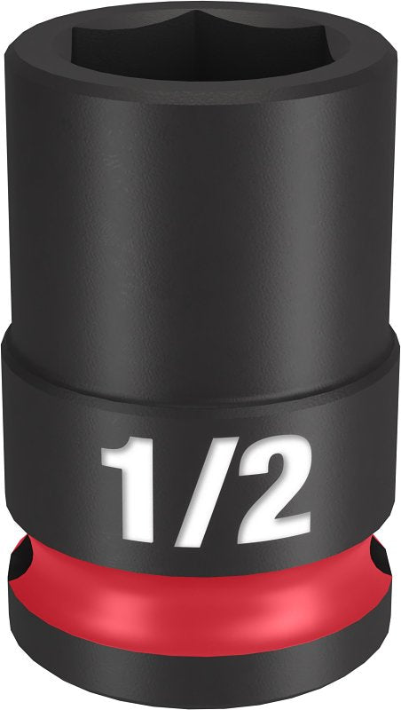 Milwaukee SHOCKWAVE Impact Duty Series 49-66-6106 Shallow Impact Socket, 1/2 in Socket, 3/8 in Drive, Square Drive