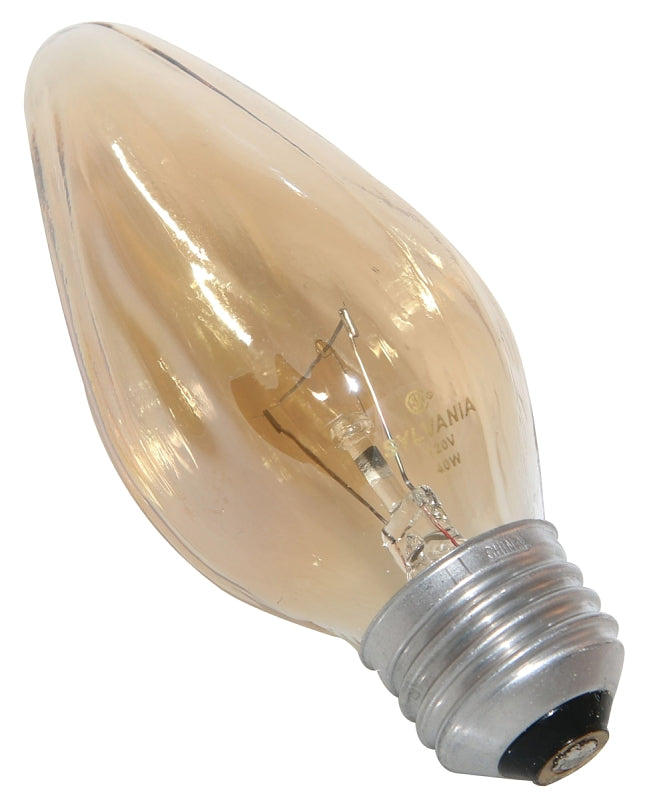 Sylvania 13986 Incandescent Lamp, 40 W, F15 Lamp, Medium E26 Lamp Base, 335 Lumens, 2850 K Color Temp