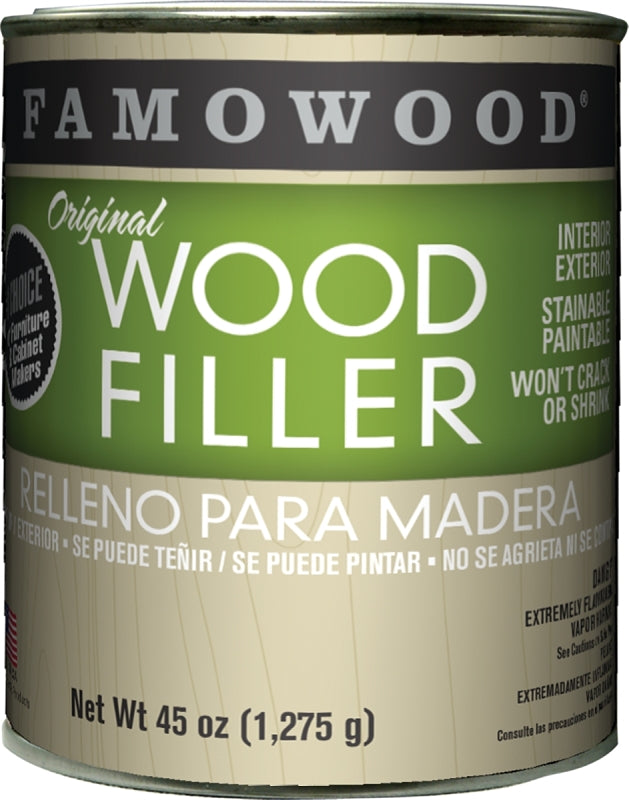 ECLECTIC 36011126 Wood Filler, Liquid, Paste, Natural/Tupelo, 45 oz Can