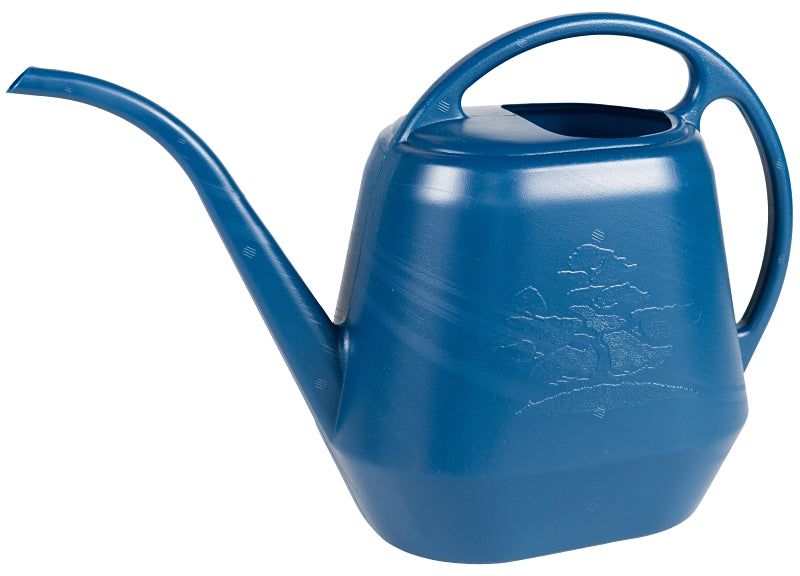 Bloem Aqua Rite JW41-33 Watering Can, 1.1 gal Can, Extra Long Spout, Plastic, Classic Blue