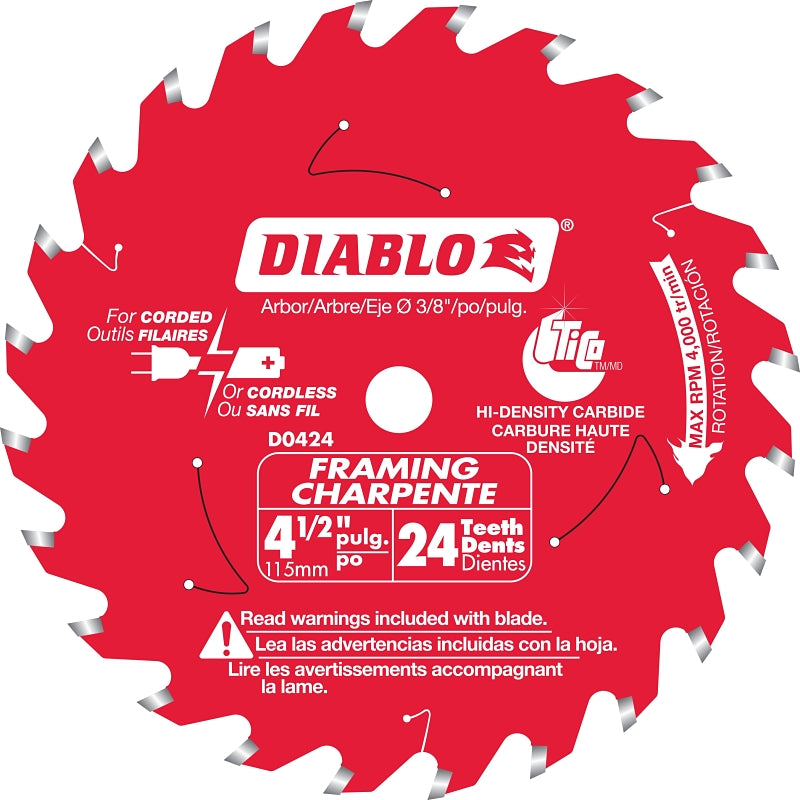 D0424X BLADE SAW 24T 4-1/2IN