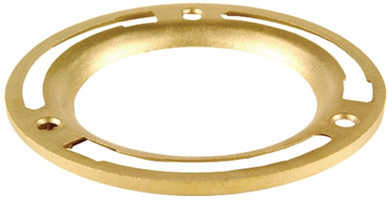 Oatey 43551 Replacement Closet Flange Ring, 4 in Connection, Brass, For: 4 in Closet Flanges