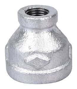 ProSource 24-3/4X1/4G Reducing Pipe Coupling, 3/4 x 1/4 in, Threaded, Malleable Steel, SCH 40 Schedule