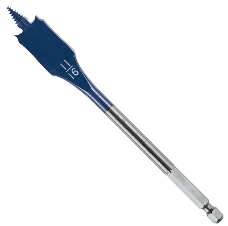 Bosch Daredevil DSB1008 Spade Drill Bit, 11/16 in Dia, 6 in OAL, 1/4 in Dia Shank, Hex Shank