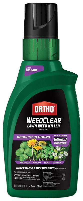 Ortho WEEDCLEAR 0449405 Weed Killer, Liquid, Spray Application, 32 oz Bottle