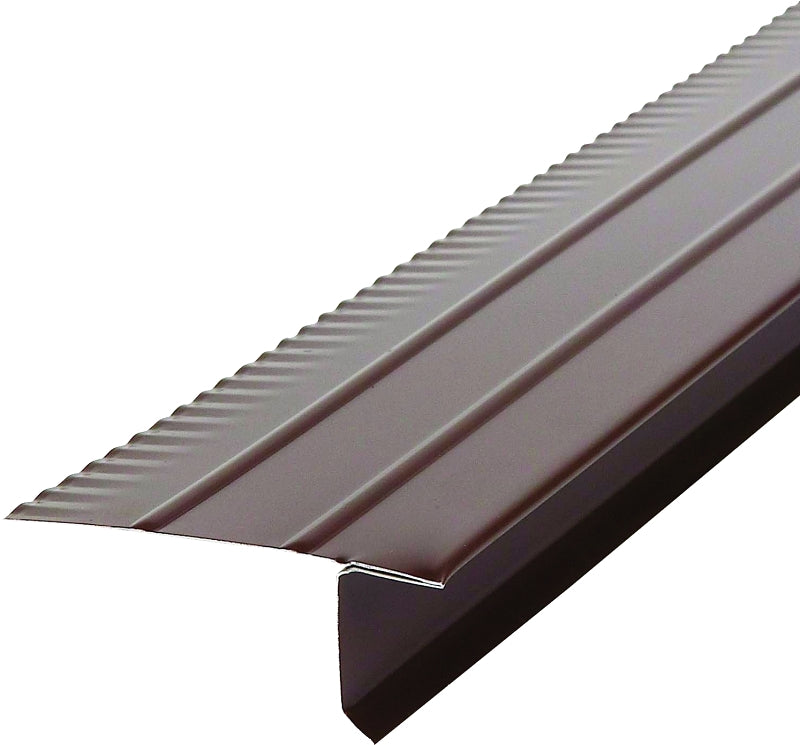 Amerimax 5504519120 Roof Edge, 10 ft L, Aluminum, Brown