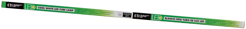 ETI T8BP-4-12-840-MV-DE LED Tube Light Bulb, Linear, T8 Lamp, G13 Lamp Base, Frosted, White Light, 4000 K Color Temp