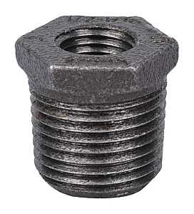 Prosource 35-1/2X1/4B Pipe Bushing, 1/2 x 1/4 in, MIP x FIP, Malleable Iron, SCH 40 Schedule, 300 psi Pressure