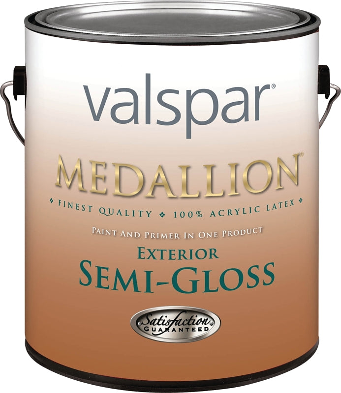 Valspar Medallion 4300 Series 43081GAL Latex Paint, Semi-Gloss, Pastel Base, 1 gal