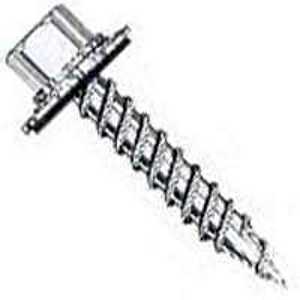 ProFIT 0278054 Post Frame Screw, #9 Thread, 1 in L, Coarse Thread, Hex Drive, Self-Piercing Point, Galvanized Steel