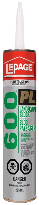 LePage 1654127 Block Adhesive, Beige, 295 mL Cartridge