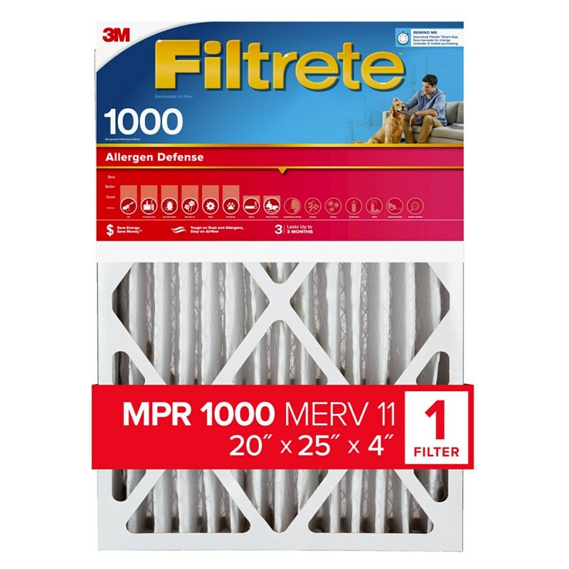 ALRGN RDC PLEAT FILTER 20X25X4