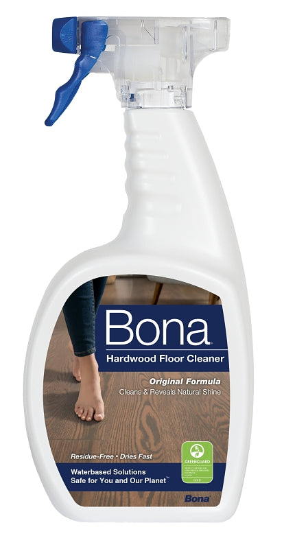 Bona WM700059001 Floor Cleaner, 36 oz Bottle, Liquid, Mild, Light Blue