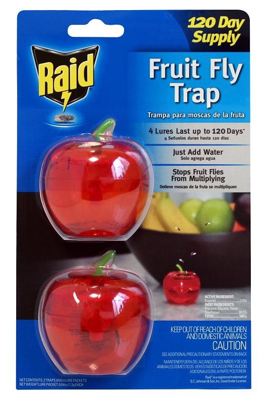 Raid 2PK-FFTA-RAID Fruit Fly Trap, Solid, Sweetish