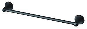 Moen Laia BH5324BL Towel Bar, 24 in L Rod, Stainless Steel/Zinc, Matte, Wall Mounting