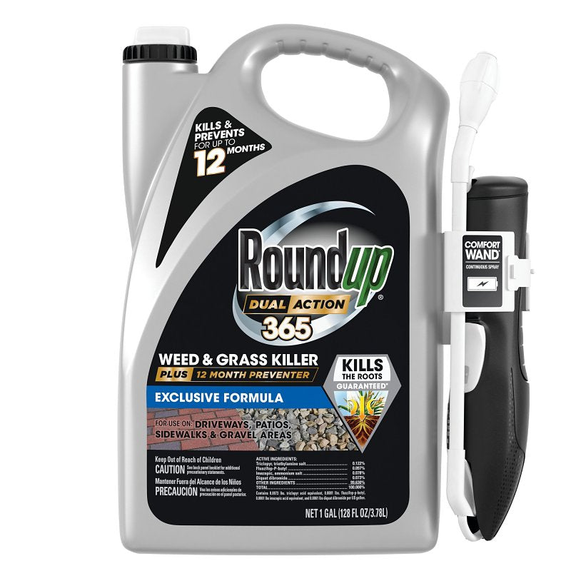 Roundup 5478304 Weed and Grass Killer, Liquid, 1 gal, 1/PK