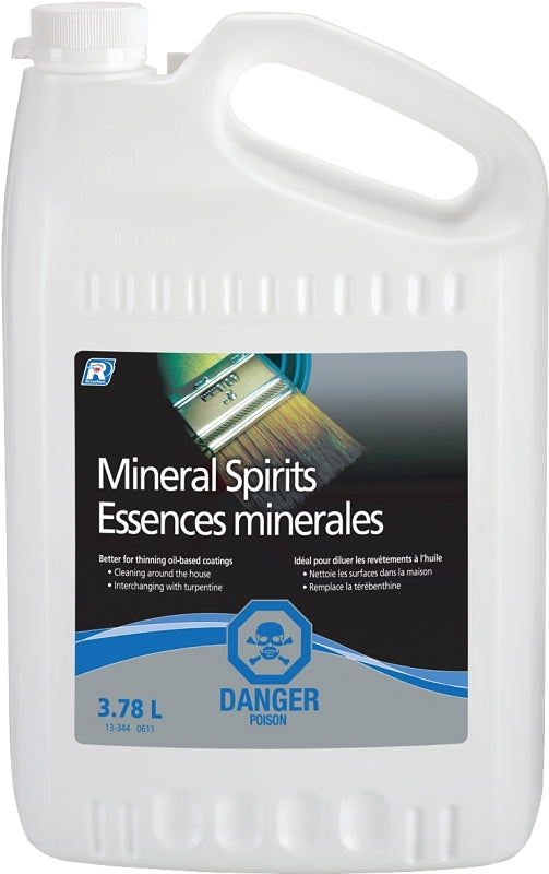 Recochem 13-344 Mineral Spirit, Liquid, Hydrocarbon, Clear, 3.78 L, Pack