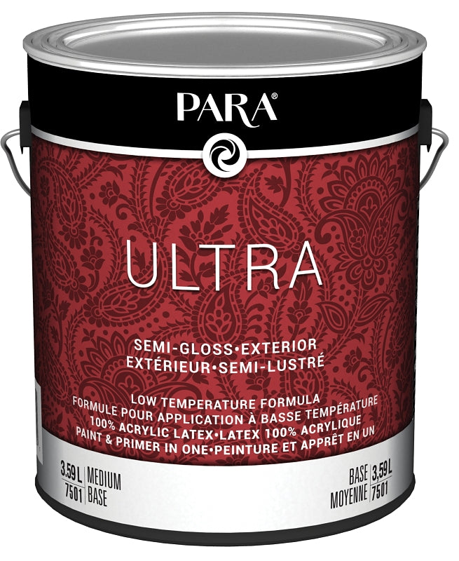 PARA Ultra 7500 PR0047501-16 Exterior Paint, Semi-Gloss, Medium Base