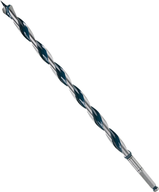 Bosch NKLT14 Auger Drill Bit, 7/8 in Dia, 17-1/2 in OAL, Open-Faced Flute, 7/16 in Dia Shank, Hex Shank